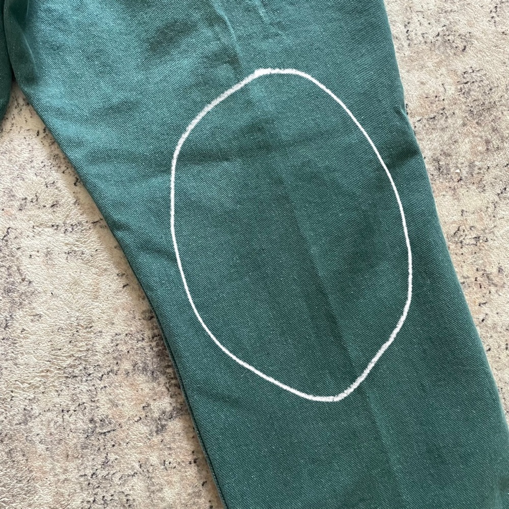 Vintage Lands’ End Womens‎ Hunter Green Straight Leg Jeans NOS 16 Petite READ** - Picture 9 of 13
